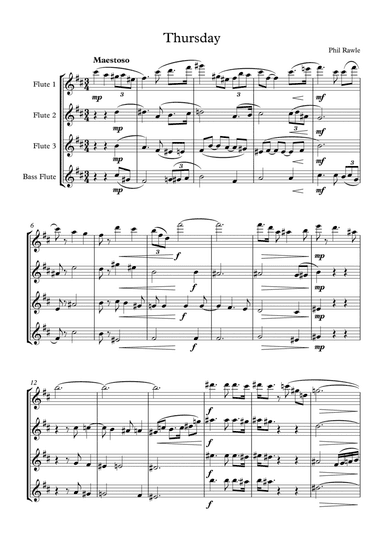 Thursday - Flute Quartet