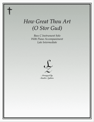 How Great Thou Art (bass C instrument solo)