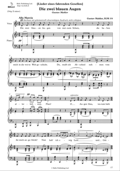 Die zwei blauen Augen (D minor)