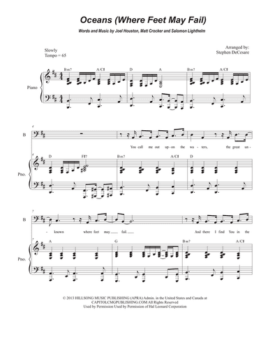 Oceans (where Feet May Fail)