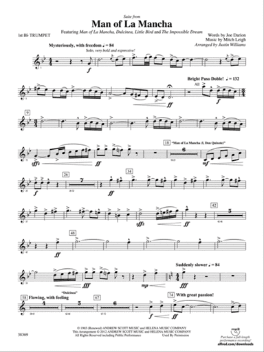 Man of La Mancha: 1st B-flat Trumpet