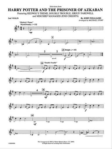 Harry Potter and the Prisoner of Azkaban: 2nd Violin