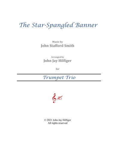 The Star-Spangled Banner for Trumpet Trio