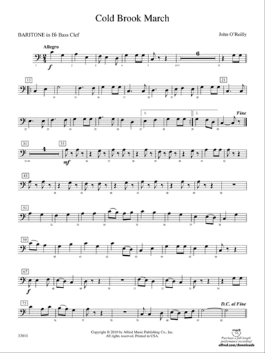 Cold Brook March: (wp) B-flat Baritone B.C.