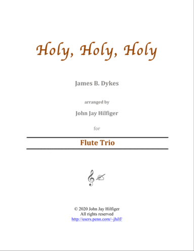 Holy, Holy, Holy for Flute Trio