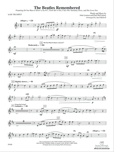 The Beatles Remembered: 1st B-flat Trumpet