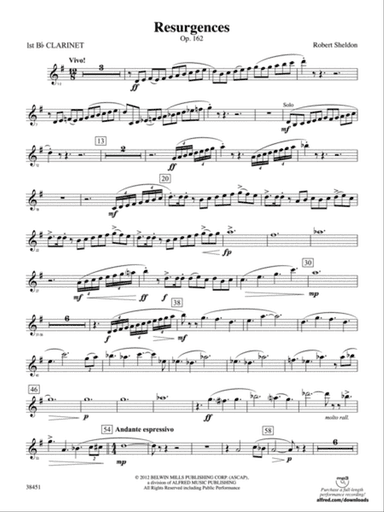 Resurgences: 1st B-flat Clarinet