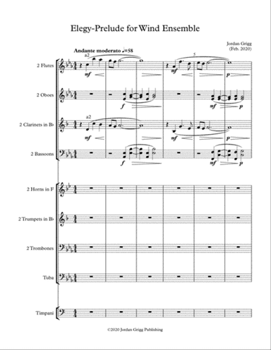 Elegy-Prelude for Wind Ensemble