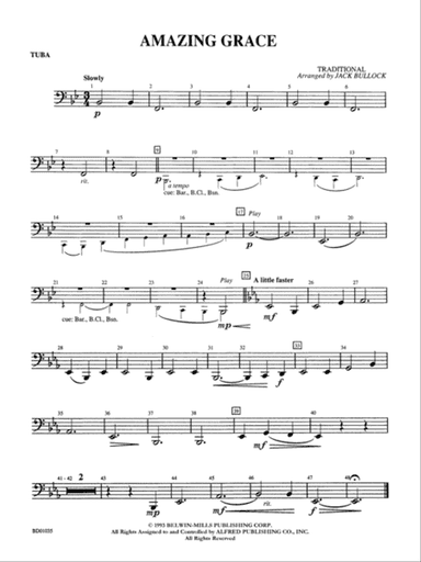Amazing Grace: Tuba