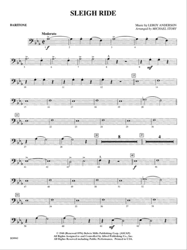 Sleigh Ride: Baritone B.C.