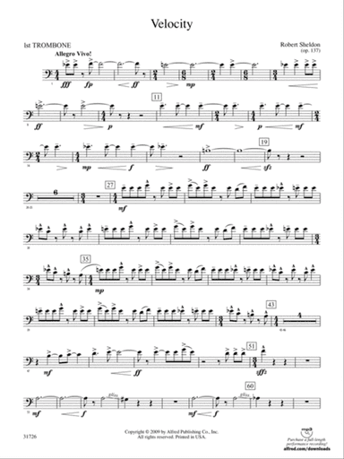 Velocity: 1st Trombone