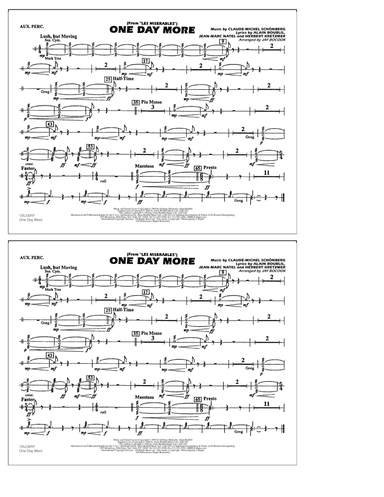 One Day More (from Les Misérables) (arr. Bocook/Rapp) - Aux Percussion