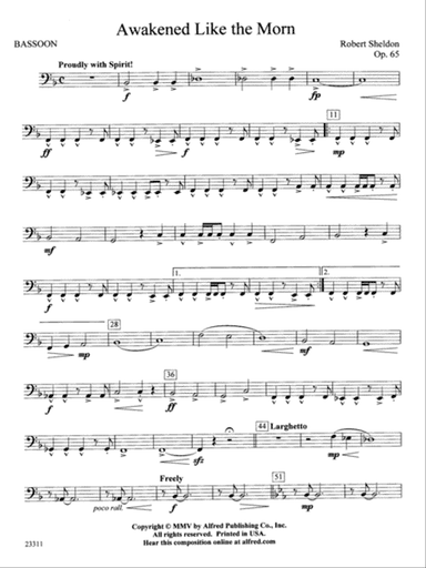 Awakened Like the Morn: Bassoon