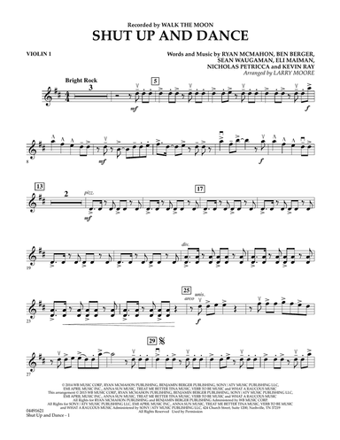 Shut Up and Dance - Violin 1