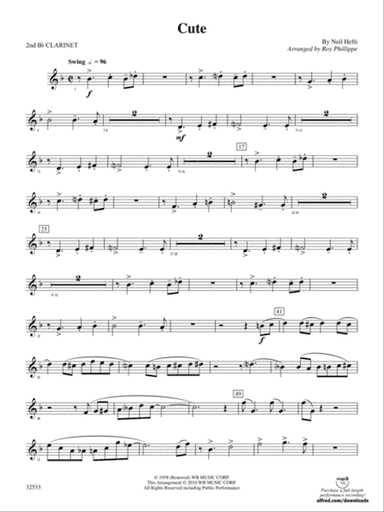 Cute: 2nd B-flat Clarinet