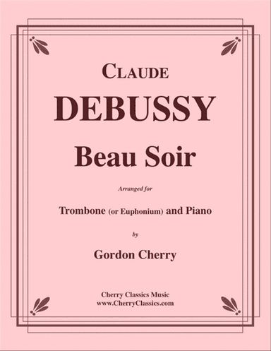 Beau Soir for Trombone or Euphonium solo and Piano