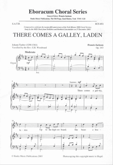 There Comes A Galley, Laden