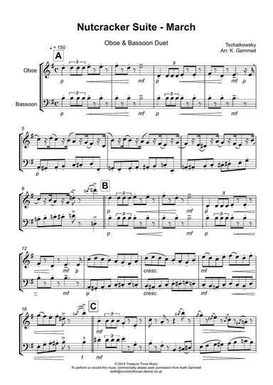 Nutcracker Suite - March: Oboe & Bassoon Duet