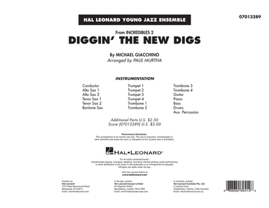 Diggin' the New Digs (from Incredibles 2) (arr. Paul Murtha) - Conductor Score (Full Score)