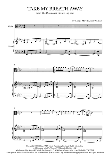 Take My Breath Away (love Theme)