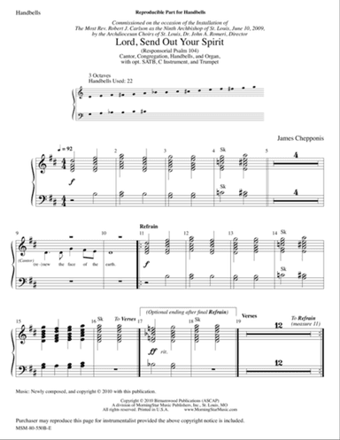Lord, Send Out Your Spirit (Instrumental Parts)