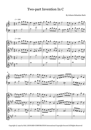 Two-part Invention In C