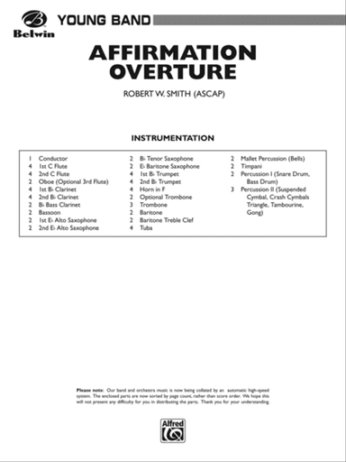 Affirmation Overture: Score