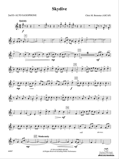 Skydive: 2nd E-flat Alto Saxophone