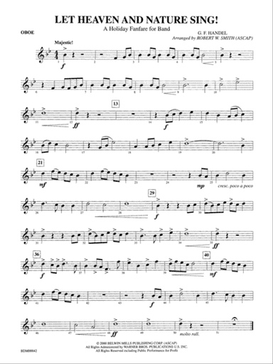 Let Heaven and Nature Sing!: Oboe