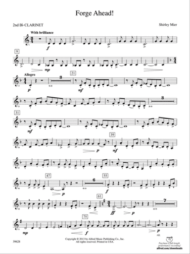 Forge Ahead!: 2nd B-flat Clarinet