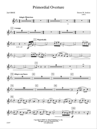 Primordial Overture: 2nd Oboe