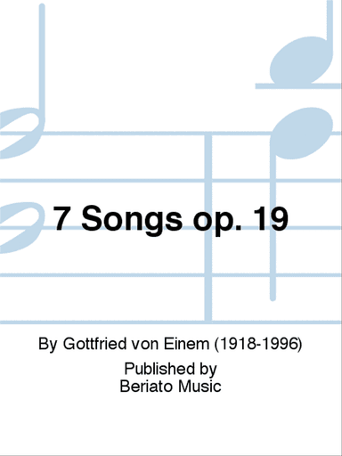 7 Songs op. 19