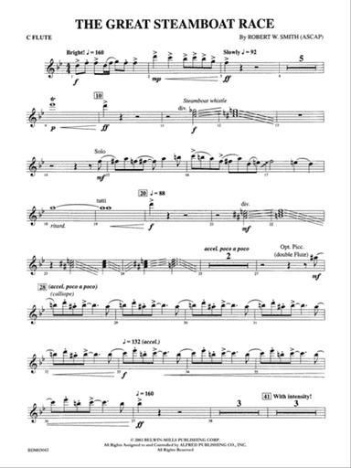 The Great Steamboat Race: Flute