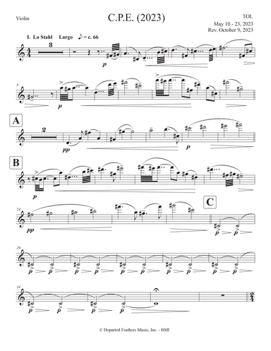 C.P.E. (2023) violin part