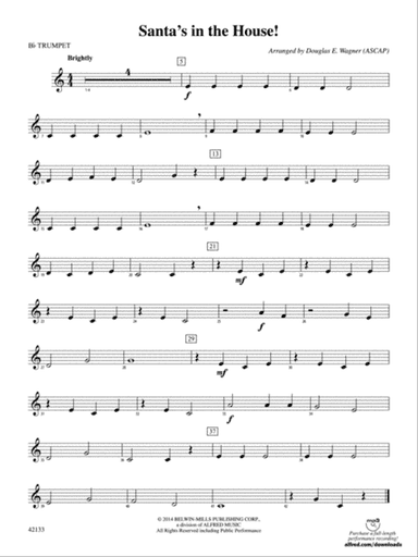 Santa's in the House!: 1st B-flat Trumpet