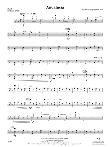 Andalucía: Part 4 - String Bass