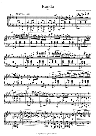 Chopin- Rondo in C minor, Op. 1