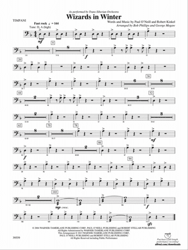 Wizards in Winter: Timpani