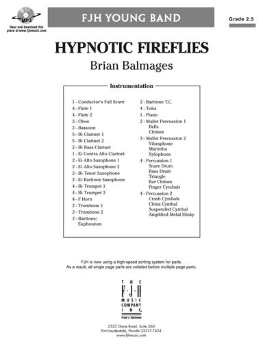 Hypnotic Fireflies: Score