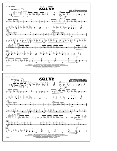 Call Me (arr. Michael Brown) - Snare Drum