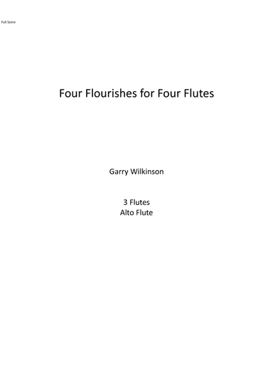 Four Flourishes for Four Flutes