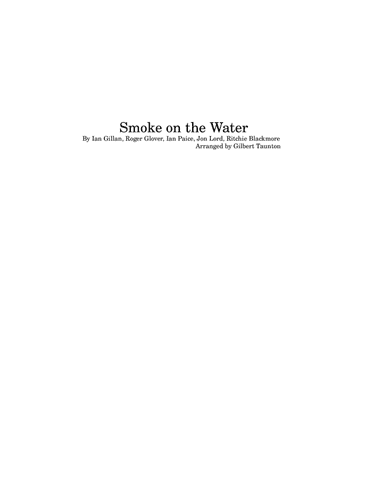 Smoke On The Water