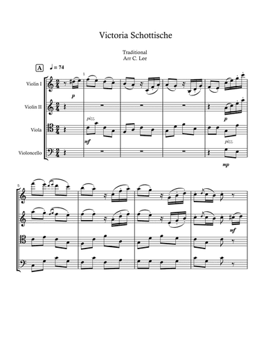 Victoria Schottische (String Quartet)