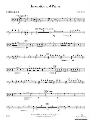 Invocation and Psalm: 3rd Trombone