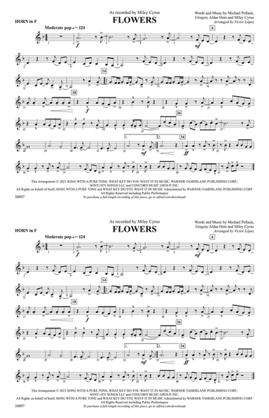 Flowers: 1st F Horn