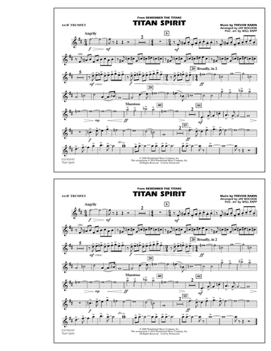 Titan Spirit (Theme from Remember The Titans) - 1st Bb Trumpet