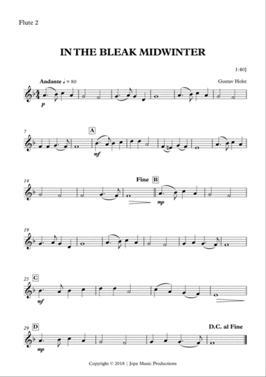 In The Bleak Midwinter - Gustav Holst