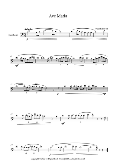 Ave Maria - Franz Schubert (Trombone)