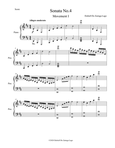 Sonata No.4 D Major