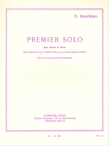 Premier Solo (bassoon And Piano)